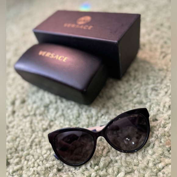 Versace polarized cat-eye steel man sunglasses - Picture 5 of 7